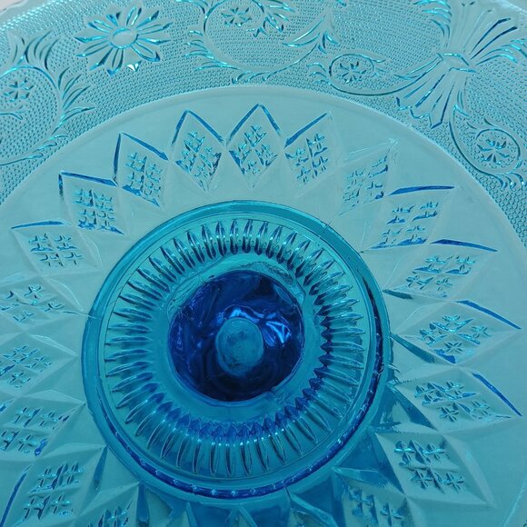 Blue Cake Dish 13" - Picture 8 of 13